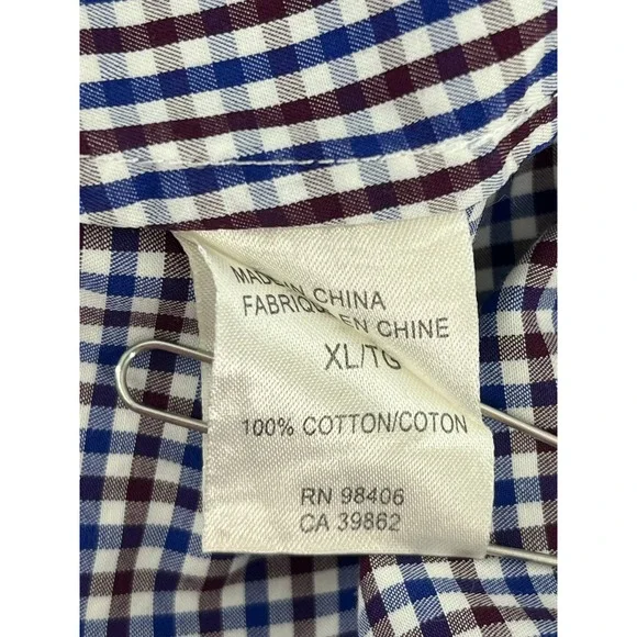 Theory Women's Button-Down Shirt in Navy and White Gingham - Picture 8 of 9